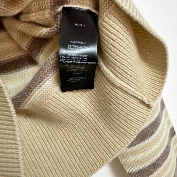 LORO PIANA Striped cashmere cardigan - Picture 10 of 10